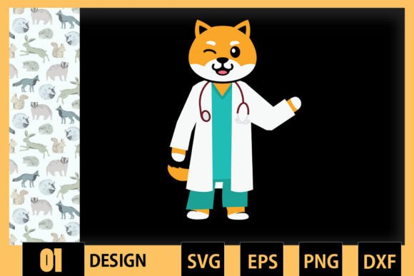 Cute Nurse Dog Animal: Graphics and Crafts in One