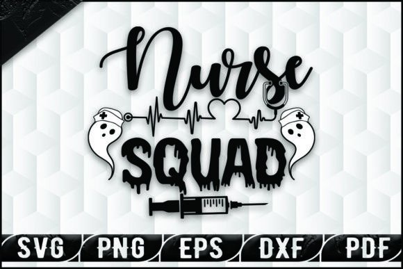Nurse Squad Halloween T-shirt Design