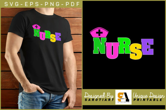 Nurse Sublimation T-shirt Print Ready: Graphics & Crafts