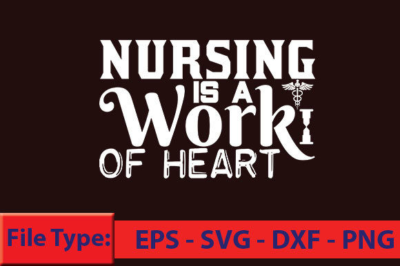 Nurse T-Shirt Design, Nursing is a Work