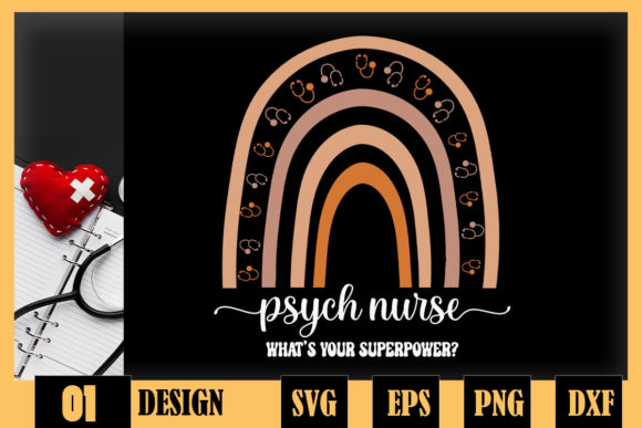 Psych Nurse What's Your Superpower Graphics and Crafts
