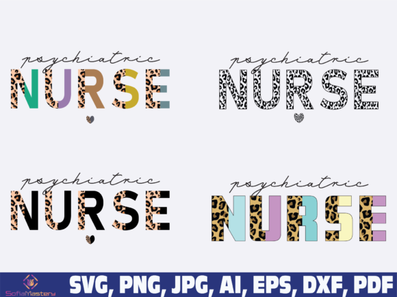 Psychiatric Nurse Graphics for Crafts and Content