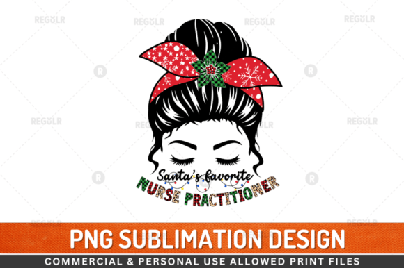 Santa’s Favorite Nurse Practitioner PNG