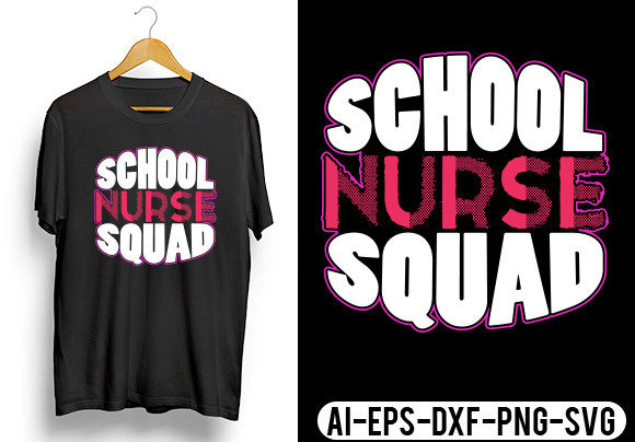 School Nurse Squad T-Shirt Design